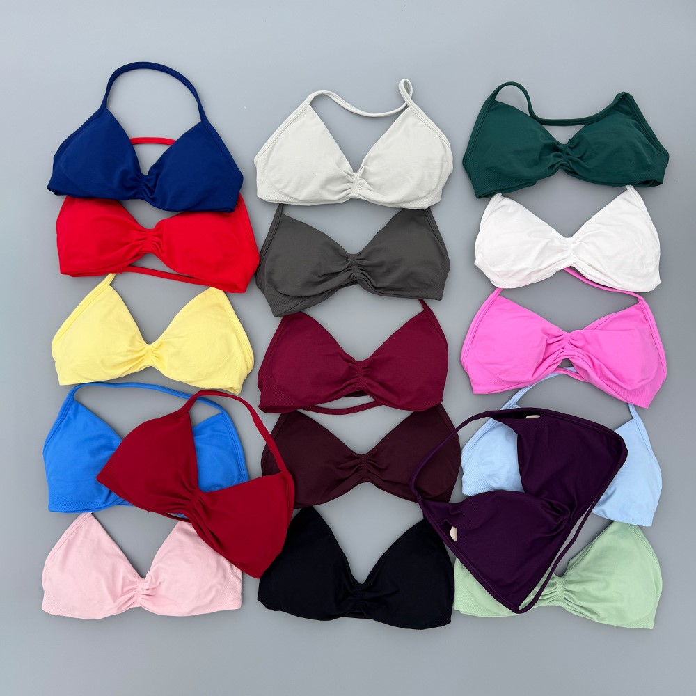 Aquatic Sports Bra - Biustonosz sportowy z cienkimi ramiączkami, bezszwowy,