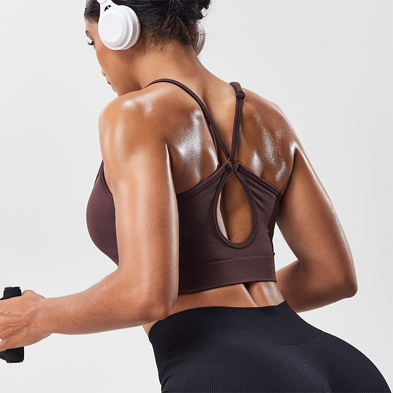 Aquatic Sports Bra - Damski sportowy biustonosz z odkrytymi plecami,