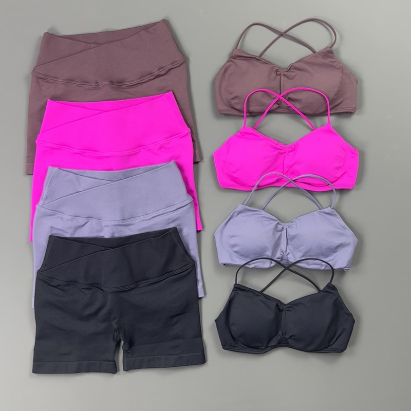 Aquatic Sports Bra - Dwuczęściowy Zestaw Sportowy Damski Cienkie Ramiączka