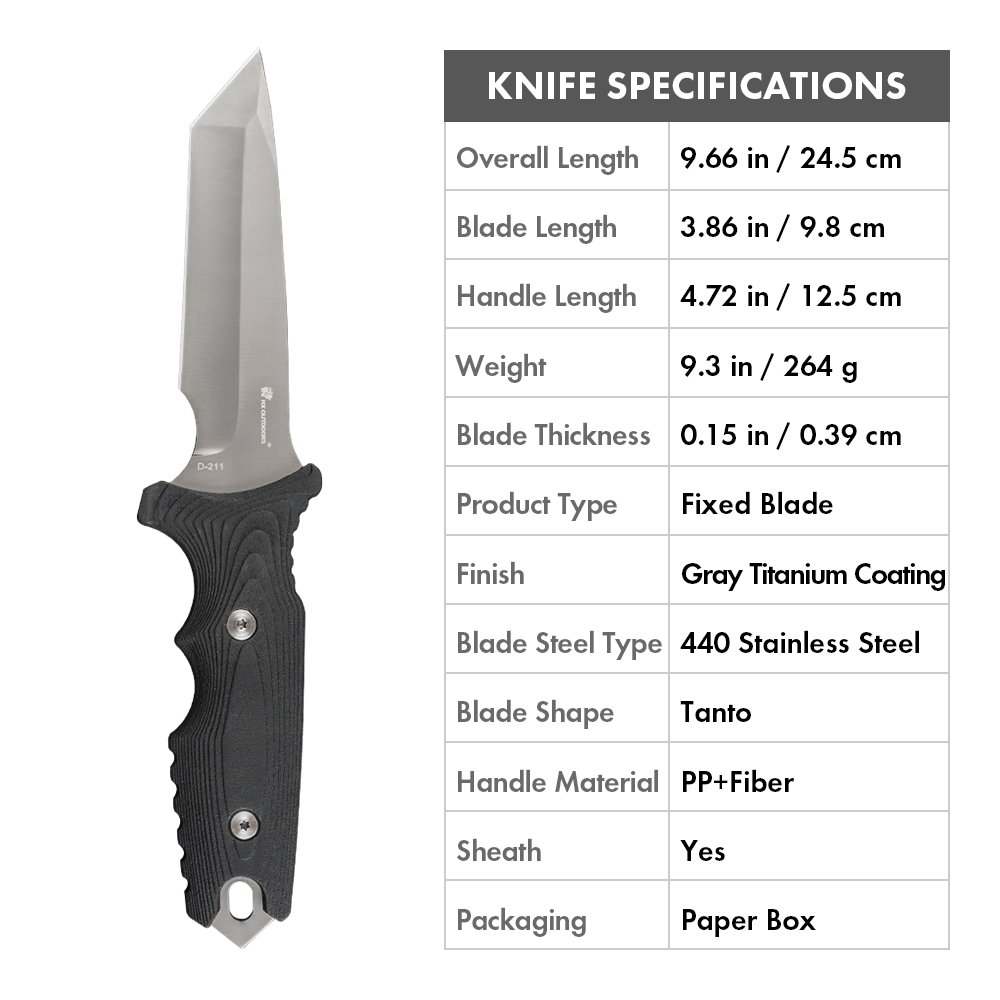 Nóż survivalowy ze stałym ostr – Dive Knife Titanium recenzja i cena